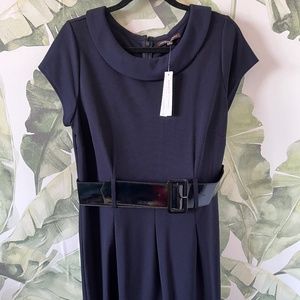 Adrienne Vittadini Belted Dress